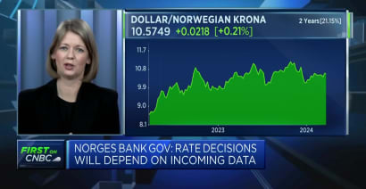 We expect to hold rates until autumn, Norway central bank chief says