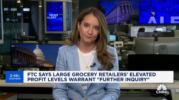 FTC accuses large retailers of exploiting rising grocery prices to gain profit