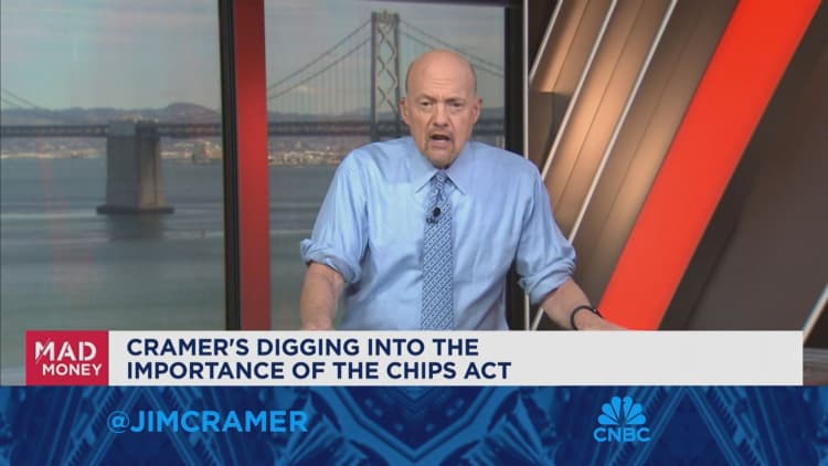 The unbelievable dependence on Taiwan Semiconductor is a 'serious problem,' says Jim Cramer