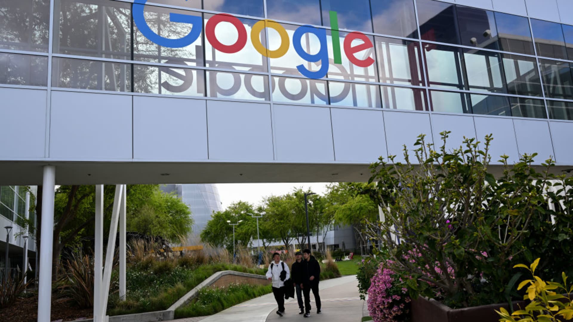 A view of Google Headquarters in Mountain View, California, United States on March 23, 2024. 
