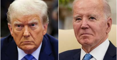 Trump shares video with image depicting Biden tied up in the back of a pickup truck
