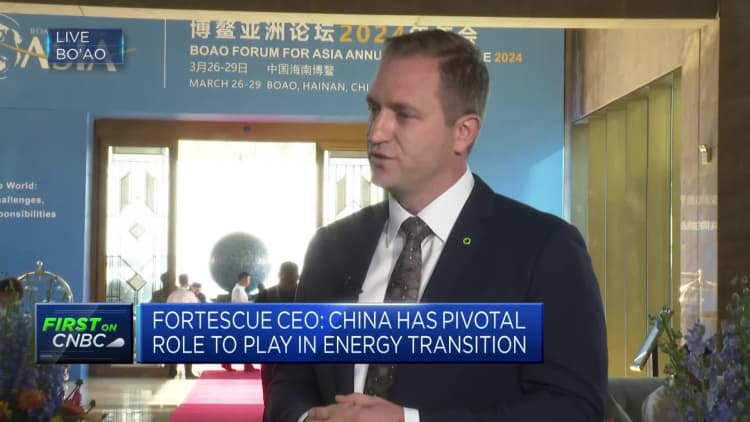 Fortescue Metals執行長表示，在能源轉型過程中，中國鐵礦石市場前景依然強勁