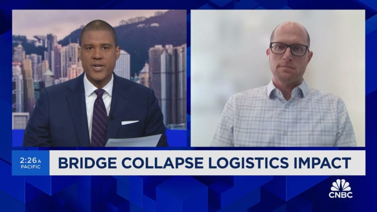 Baltimore bridge collapse will impact container traffic and vehicle imports, says Judah Levine