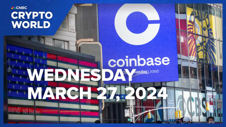 Coinbase drops nearly 3% after SEC scores big win in lawsuit against crypto firm: CNBC Crypto World