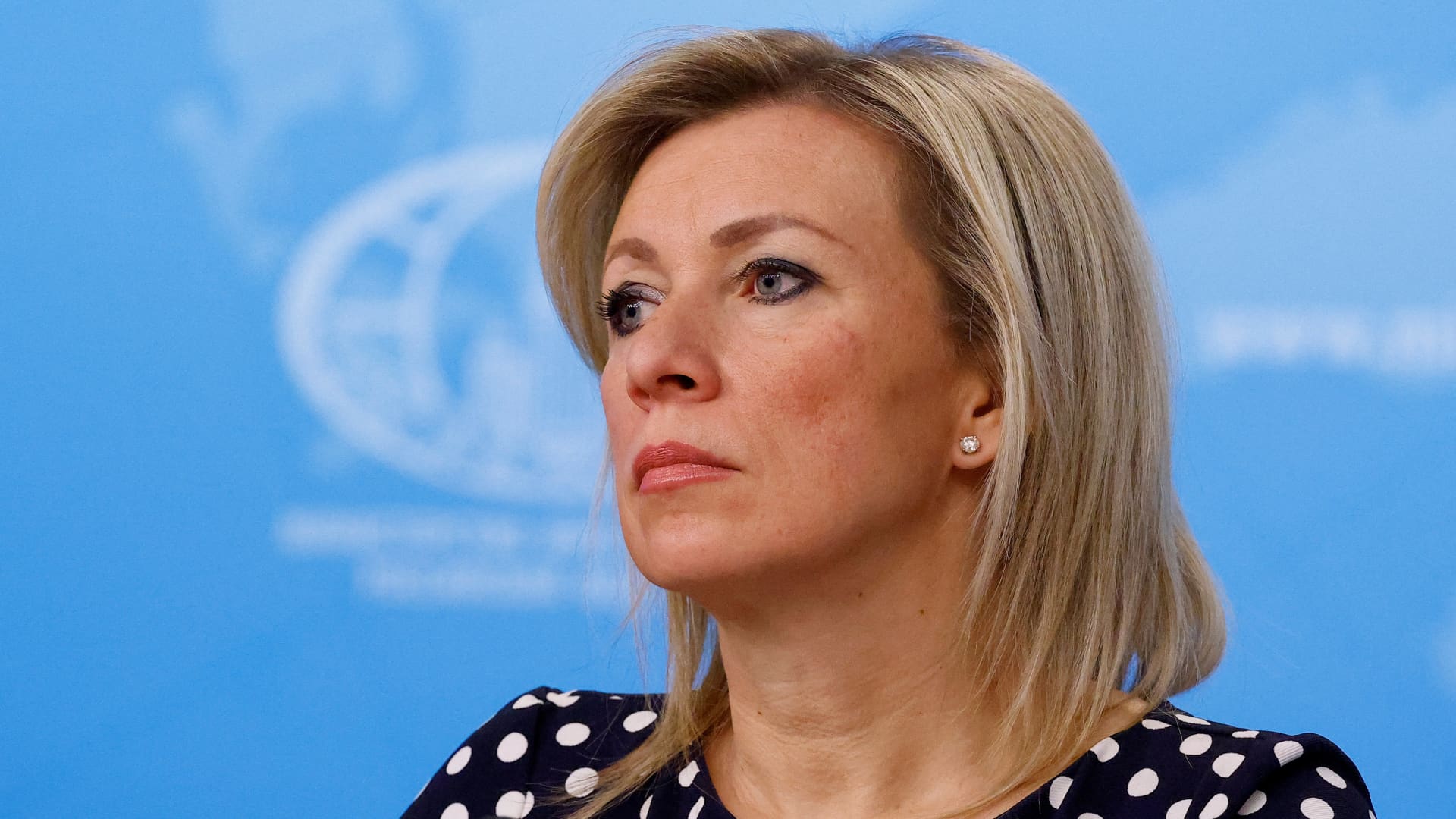 Spokeswoman of Russia's Foreign Ministry Maria Zakharova attends the annual press conference held by Foreign Minister Sergei Lavrov in Moscow, Russia, January 18, 2024. 
