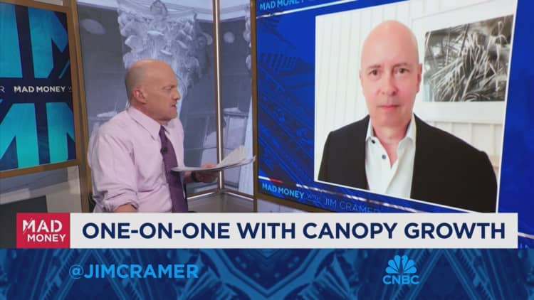 Canopy Growth CEO David Klein goes one-on-one with Jim Cramer