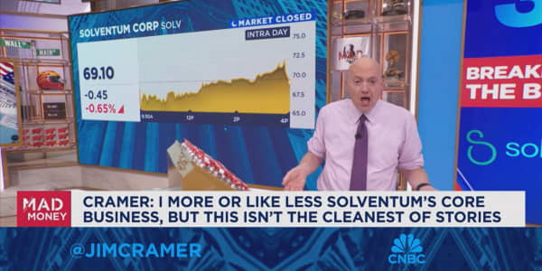 I like Solventum's core business, but it isn't the cleanest of stories, says Jim Cramer