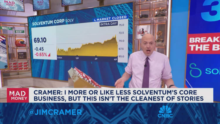 I like Solventum's core business, but it isn't the cleanest of stories, says Jim Cramer