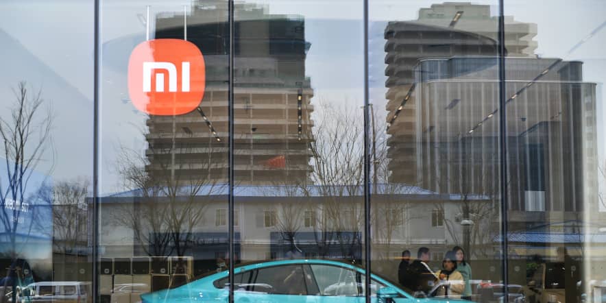 Xiaomi shares pop 16% after the Chinese smartphone maker launches its first EV