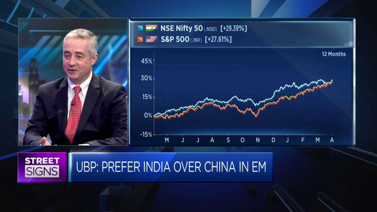 UBP analyst: We prefer India to China
