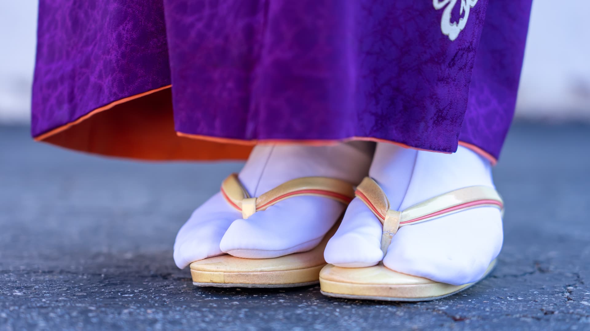 Travelers can consider tabi socks, a split-toe Japanese sock dating to the 1400s, that are worn with thonged shoes.