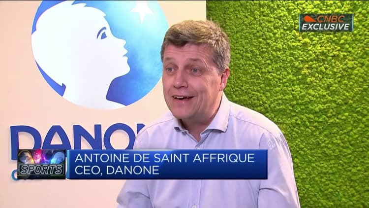 Danone CEO প্যারিস 2024 অলিম্পিকের সাথে অংশীদারিত্ব নিয়ে আলোচনা করেছেন৷