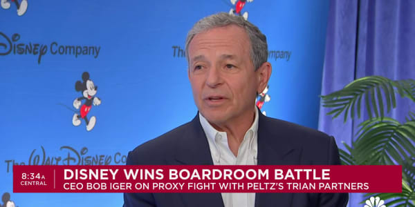 Disney CEO Bob Iger: Proxy fight increased our engagement with shareholders