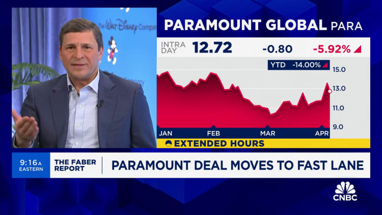 Faber Report: Paramount deal moves to fast lane