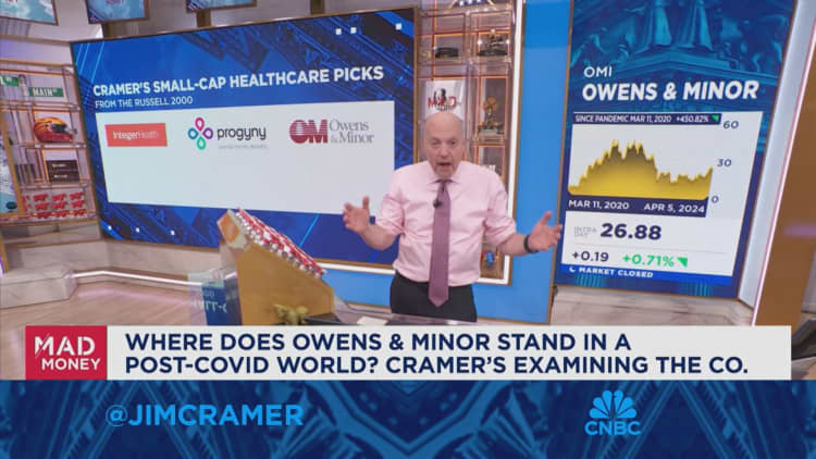 Jim Cramer lays out his top small-cap healthcare picks