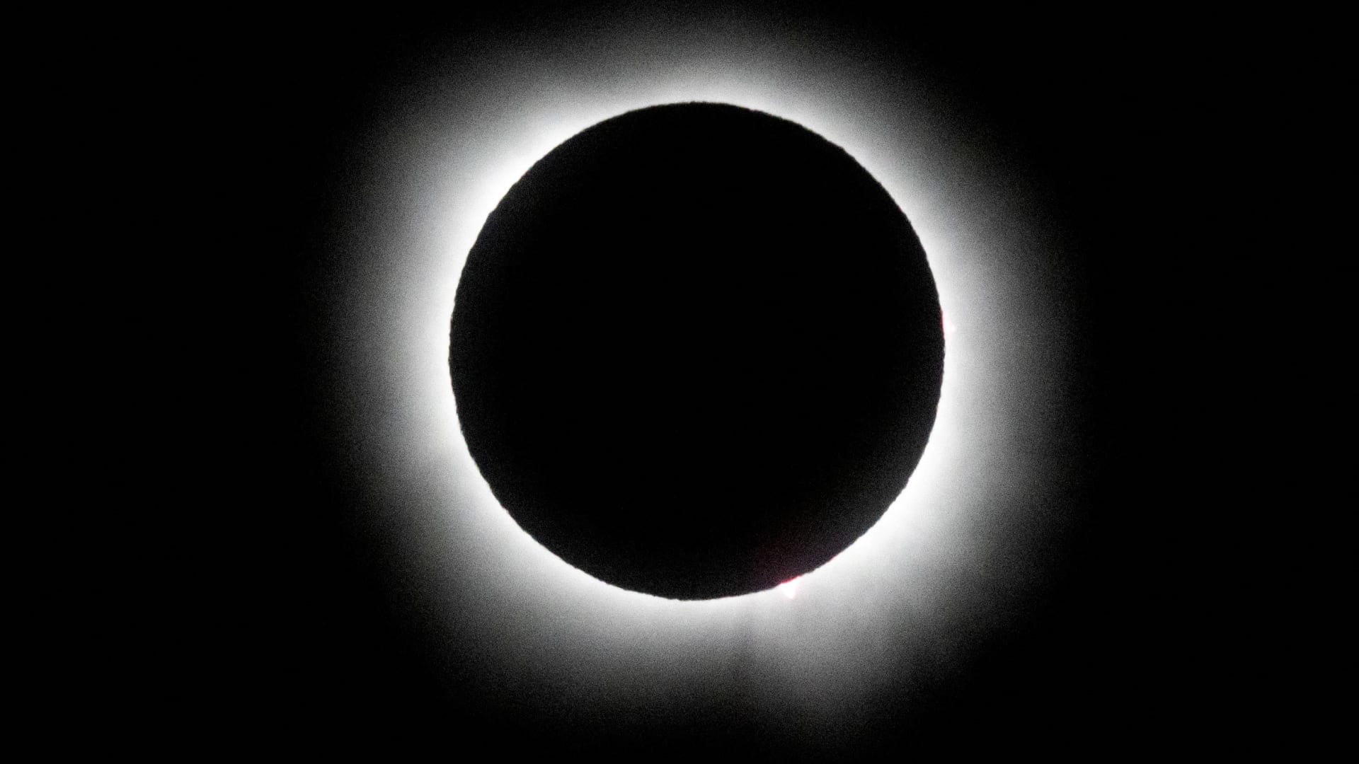 A total solar eclipse is seen from Eagle Pass, Texas, U.S. April 8, 2024. 