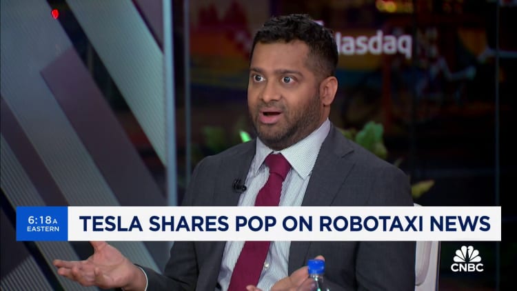 Elon Musk is trying to highlight the value that robotaxis could bring: RBC Capital's Tom Narayan
