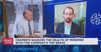 Jim Cramer gauges the health of MindMed with the company's top brass