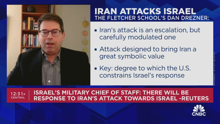 Israel's response to Iranian attacks should be carefully calculated, says Tufts' Dan Drezner