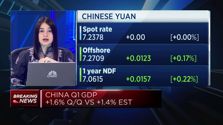 Китай превзошел ожидания по росту ВВП в первом квартале, но данные по активности за март оказались ниже прогнозов