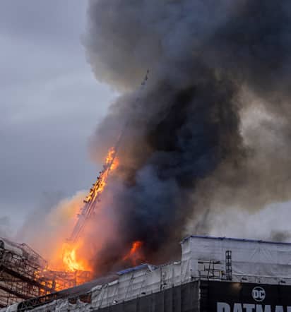 Fire breaks out at Denmark’s historic stock exchange building