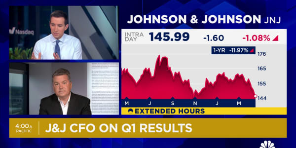 Watch CNBC's full interview with J&J CFO Joseph Wolk on Q1 earnings