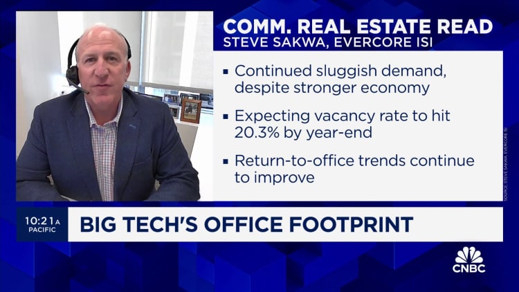 Big Tech layoffs aren't helping commercial real estate demand, says Evercore's Steve Sakwa