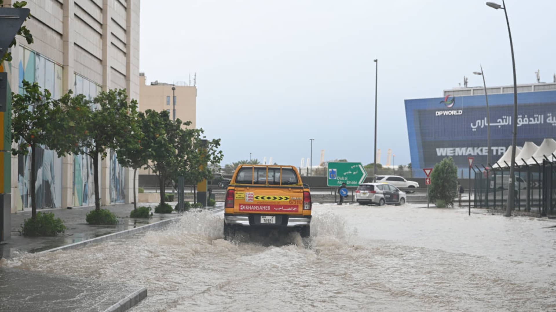 Hefty rains result in scarce flooding in Dubai