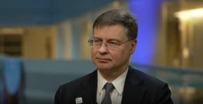 Trade is being weaponized, EU's Dombrovskis says
