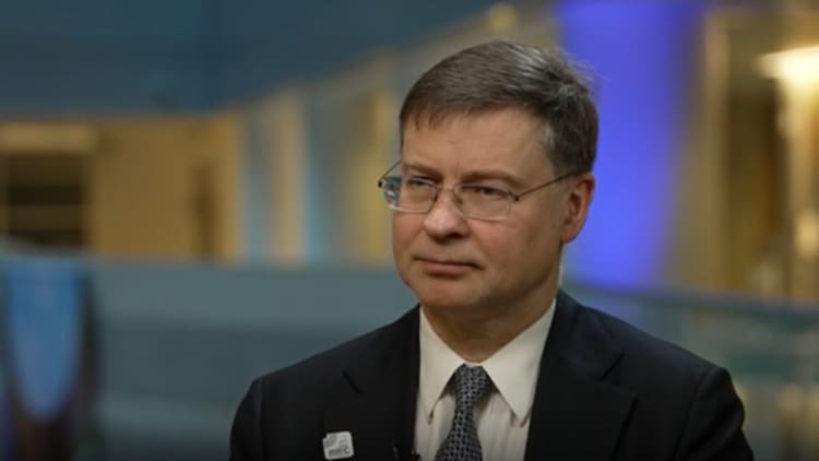 Trade is being weaponized, EU's Dombrovskis says