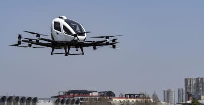 Take a ride inside Ehang's fully autonomous, two-seater air taxi
