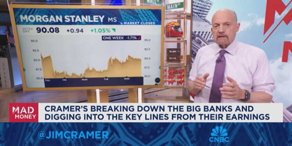 Morgan Stanley's shift to wealth and asset management is working, says Jim Cramer
