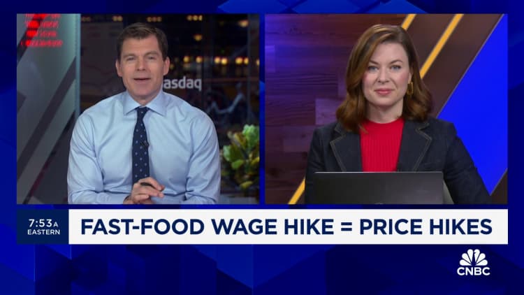 California fast-food wage hike hits prices
