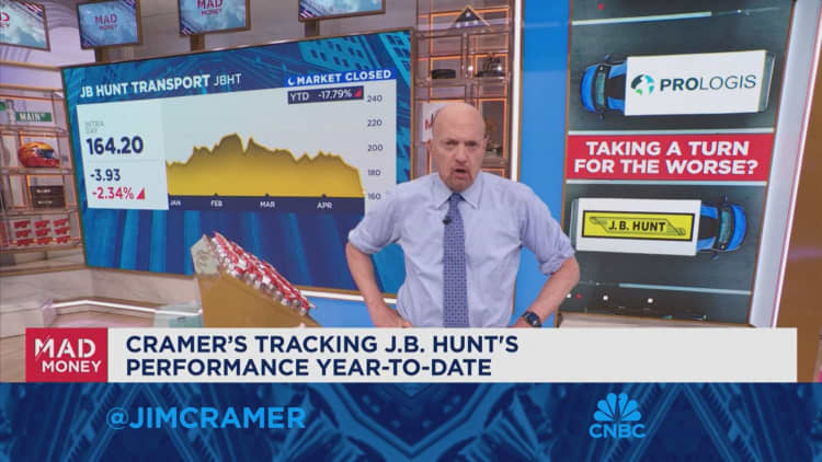 Jim Cramer talks how overbuilding has impacted J.B. Hunt and Prologis