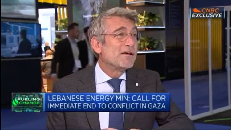There is no progress without peace in the Middle East, says Lebanon's energy minister