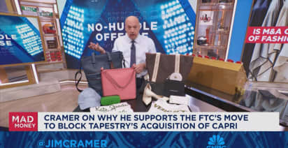 I agree with the FTC, Tapestry's acquisition of Capri is anti-competitive, says Jim Cramer