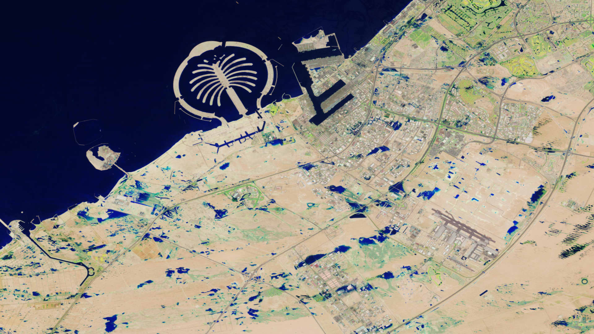 NASA releases satellite photos of Dubai and Abu Dhabi before and after record flooding