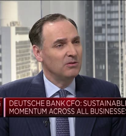 Deutsche Bank investment banking unit 'standout' in first quarter, CFO says