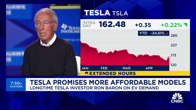 Billionaire investor Ron Baron: Expect Tesla's stock to go up 'huge' now