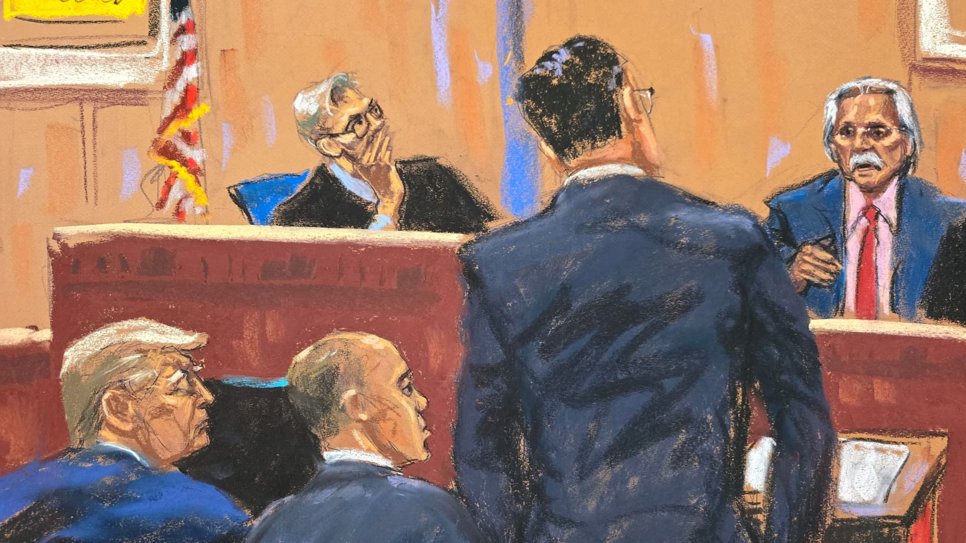 Trump trial: Defense attorneys begin cross-examination of David Pecker