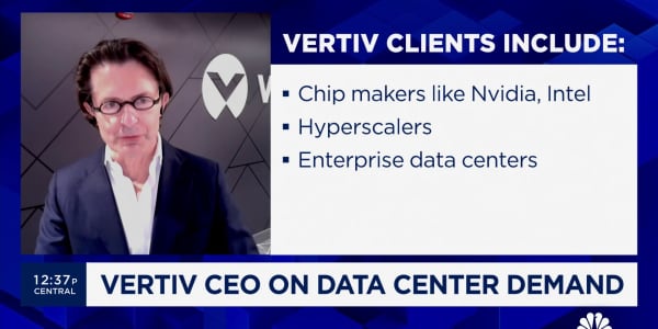 'Without us, the data center industry would not exist,' says Vertiv CEO Giordano Albertazzi