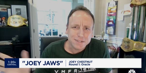 CNBC's 2024 Stock Draft: Hot dog eating champ Joey Chestnut chooses Oracle for his first-round pick