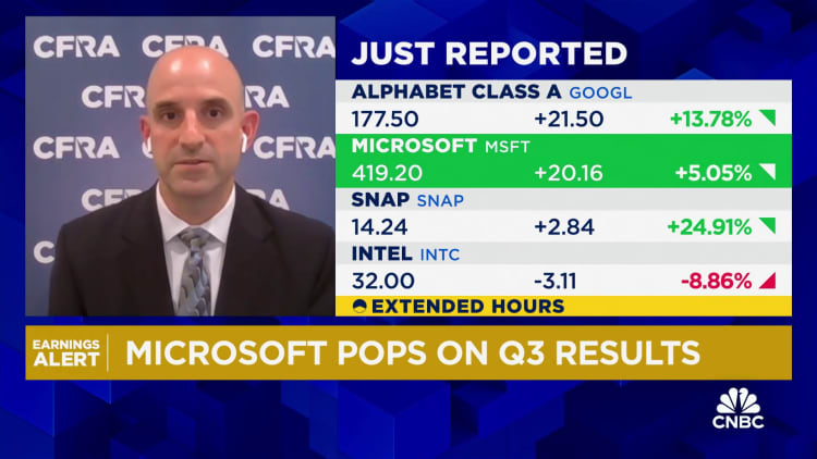Cloud players can monetize AI faster than other companies, says CFRA's Gino on Microsoft's earnings