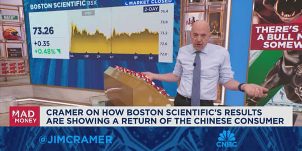 Jim Cramer looks at the market's green spots during the sell-off