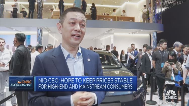 Nio CEO: We want to keep prices of our cars stable
