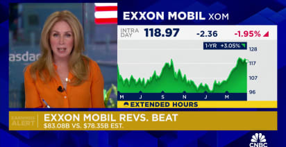 Exxon stock falls as earnings miss on lower natural gas prices and squeezed refining margins