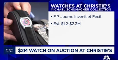 Christie's puts $2 million watch formerly owned by F1 legend Michael Schumacher on the auction block