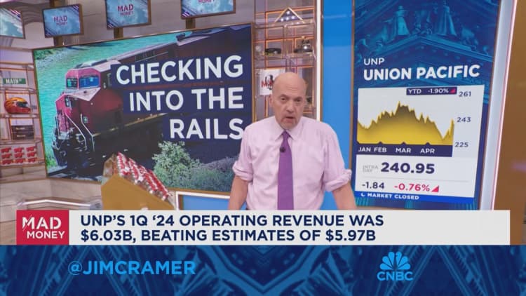Canadian Pacific had some of the best intermodal numbers out there, says Jim Cramer