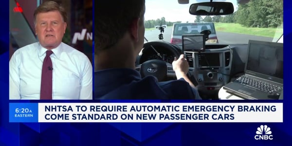 NHTSA to require automatic emergency breaking come standard on new passenger cars