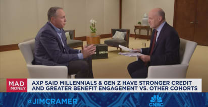 American Express CEO Steve Squeri sits down with Jim Cramer